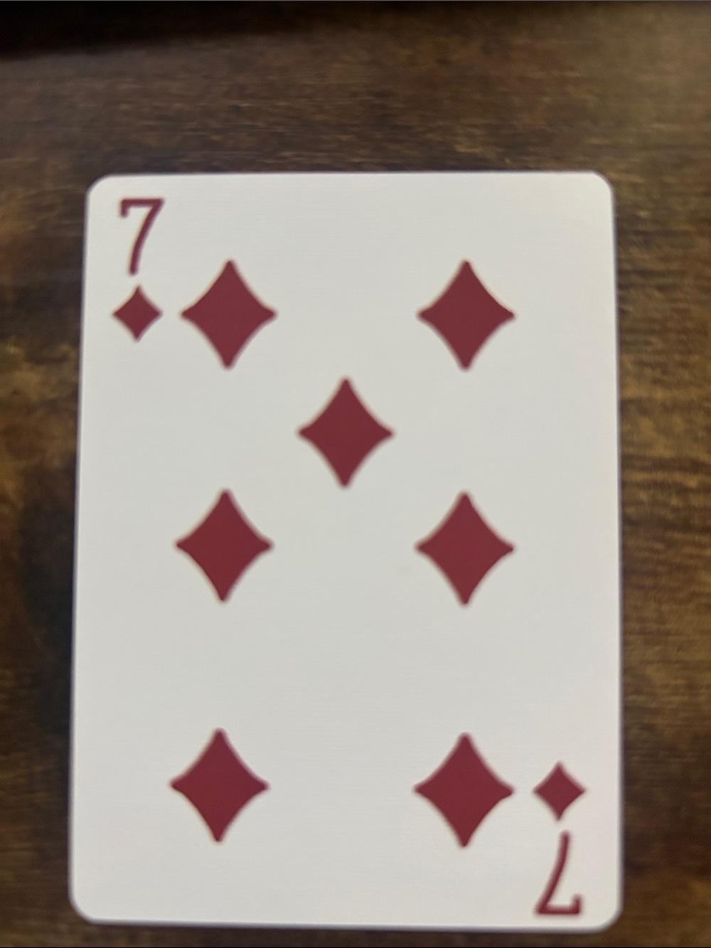 Coach Playing Card - 7 of Diamonds (Red)